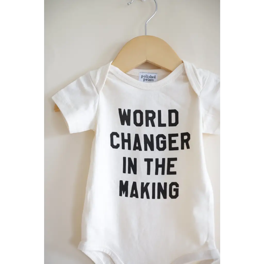 World Changer Organic Cotton Baby Onesie