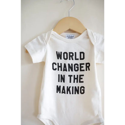 World Changer Organic Cotton Baby Onesie