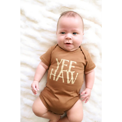 Organic Baby Bodysuit - Yee Haw