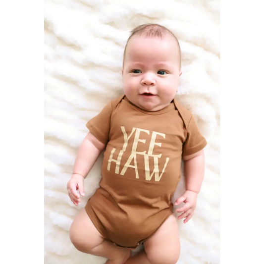Organic Baby Bodysuit - Yee Haw