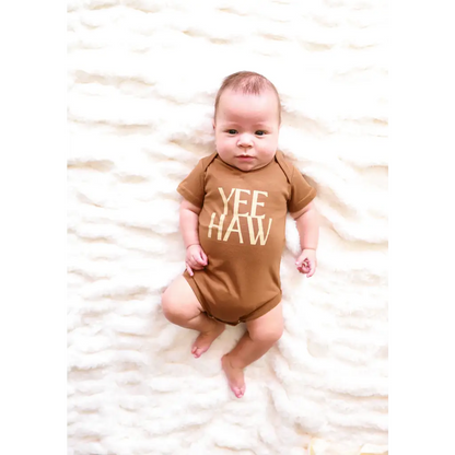 Organic Baby Bodysuit - Yee Haw