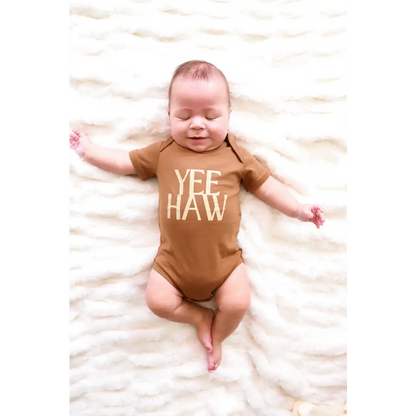 Organic Baby Bodysuit - Yee Haw