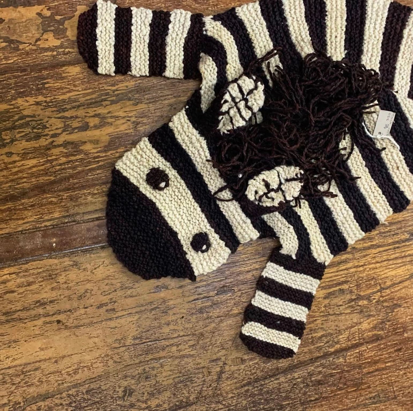 Organic Wool Play Mat + Nursery Rug - Zebra