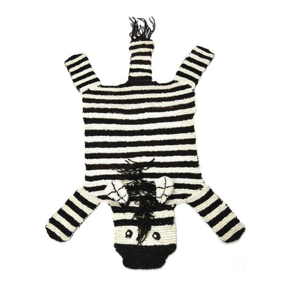 Organic Wool Play Mat + Nursery Rug - Zebra